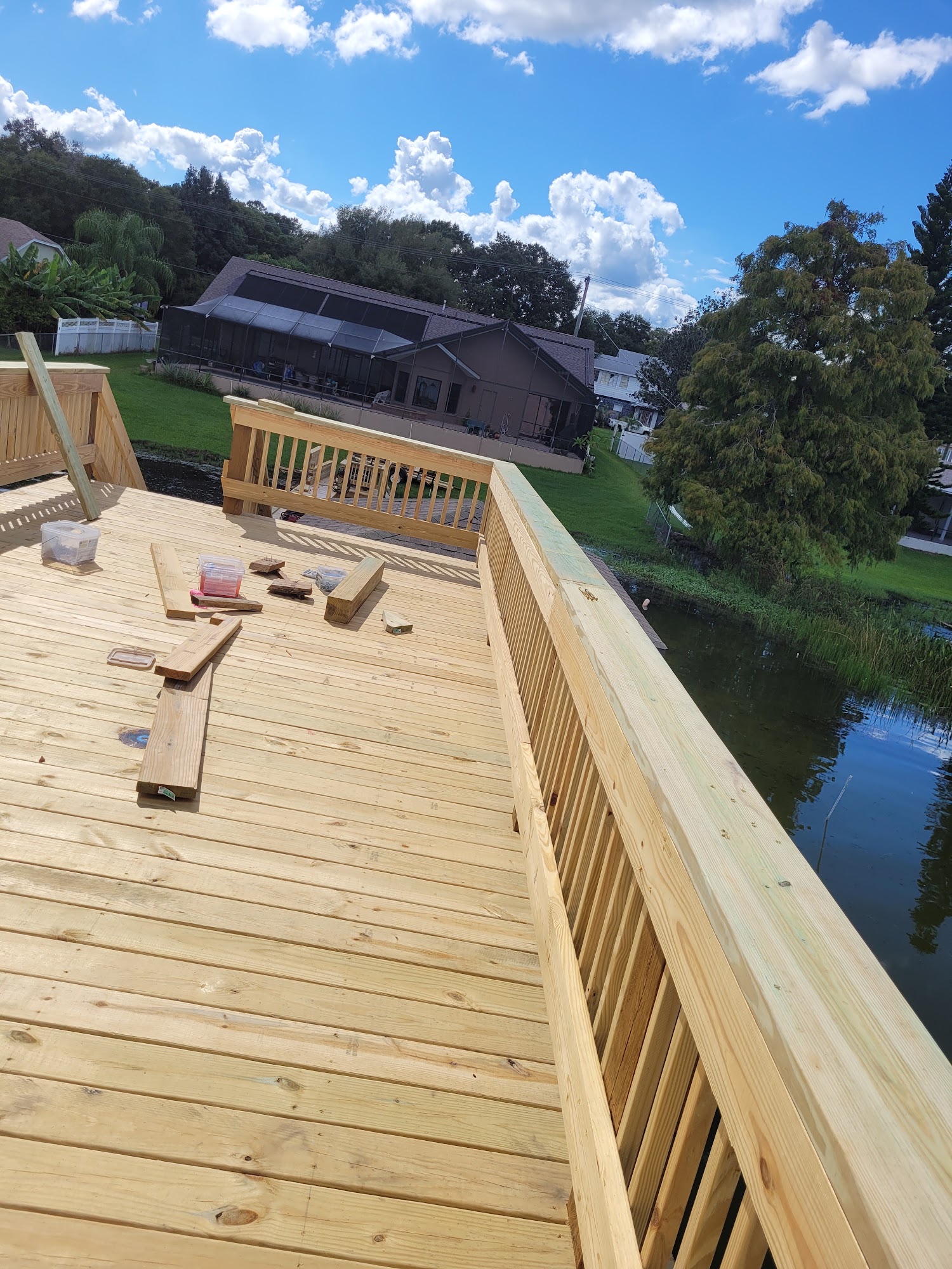 Dock framing requiring regulated project coordination
