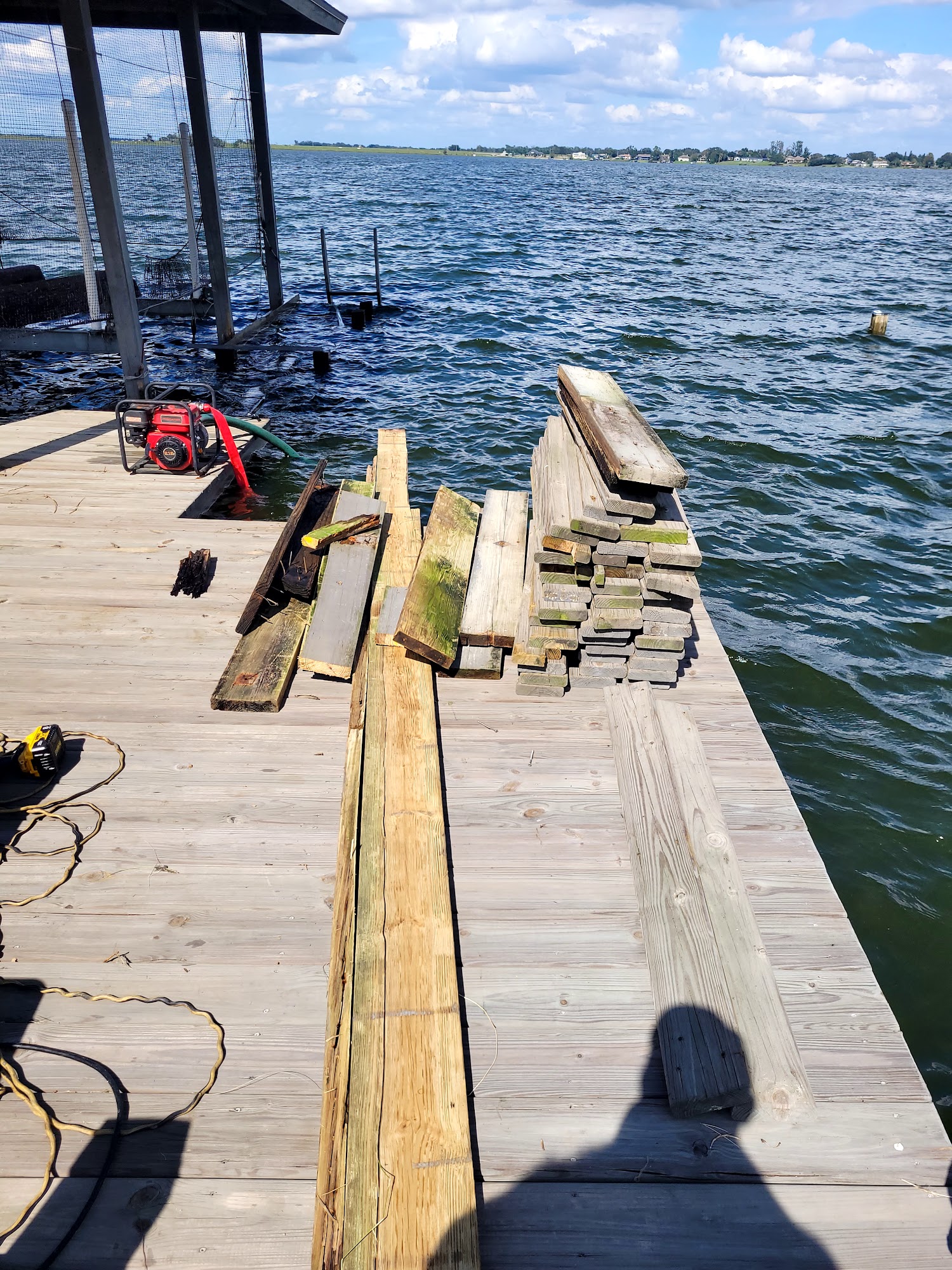 Waterfront work in progress